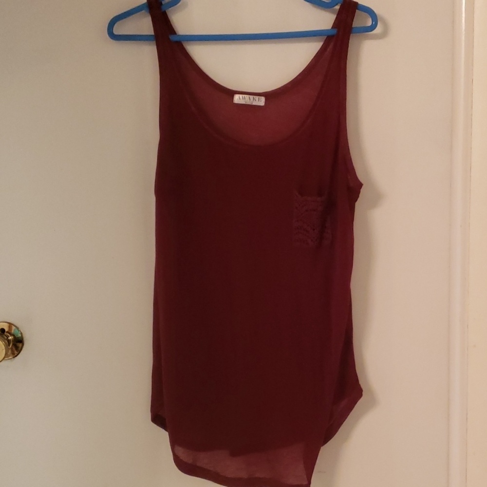 Lace Pocket Tank Top
